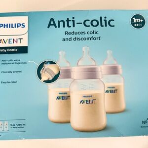Philips Avent Anti-Colic Baby Bottle - Cream and Blue